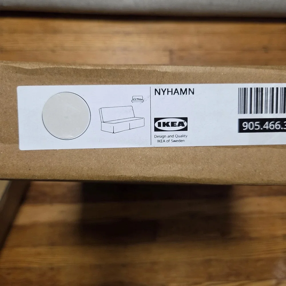 Ikea NYHAMN Cover for sleeper sofa, Naggen beige 905.466.33 - NEW OPEN BOX